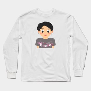 KOO BTS CHIBI Long Sleeve T-Shirt